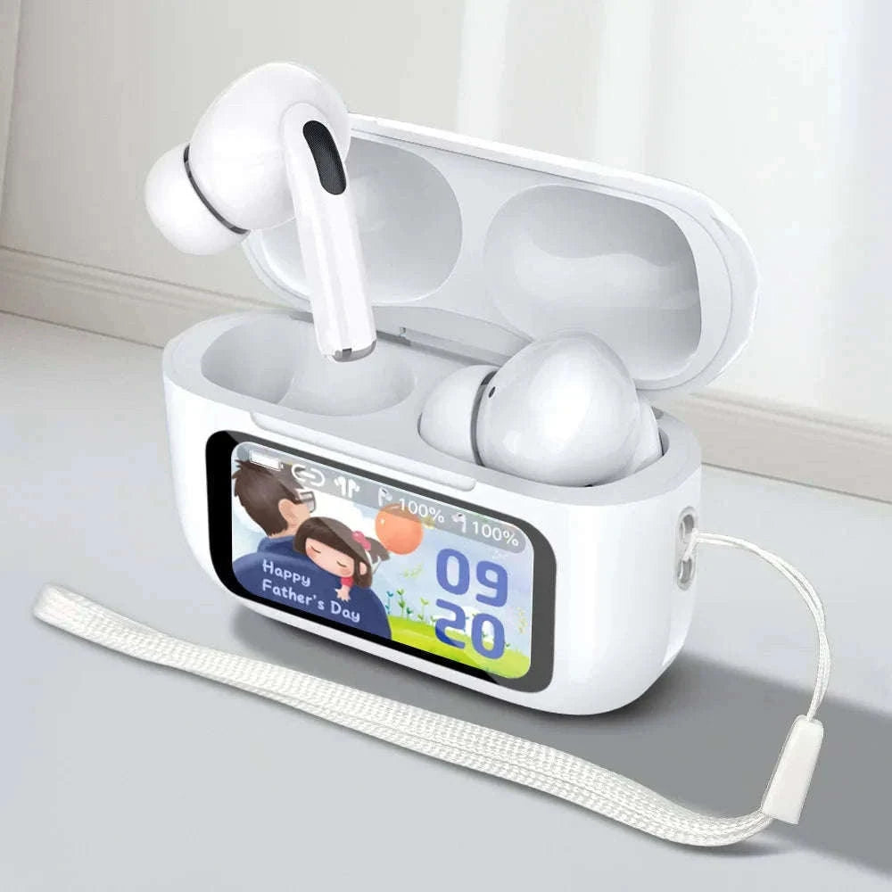 Wireless Bluetooth Earbuds with ANC Noise Cancellation & Touch Case-With Touch Screen AI