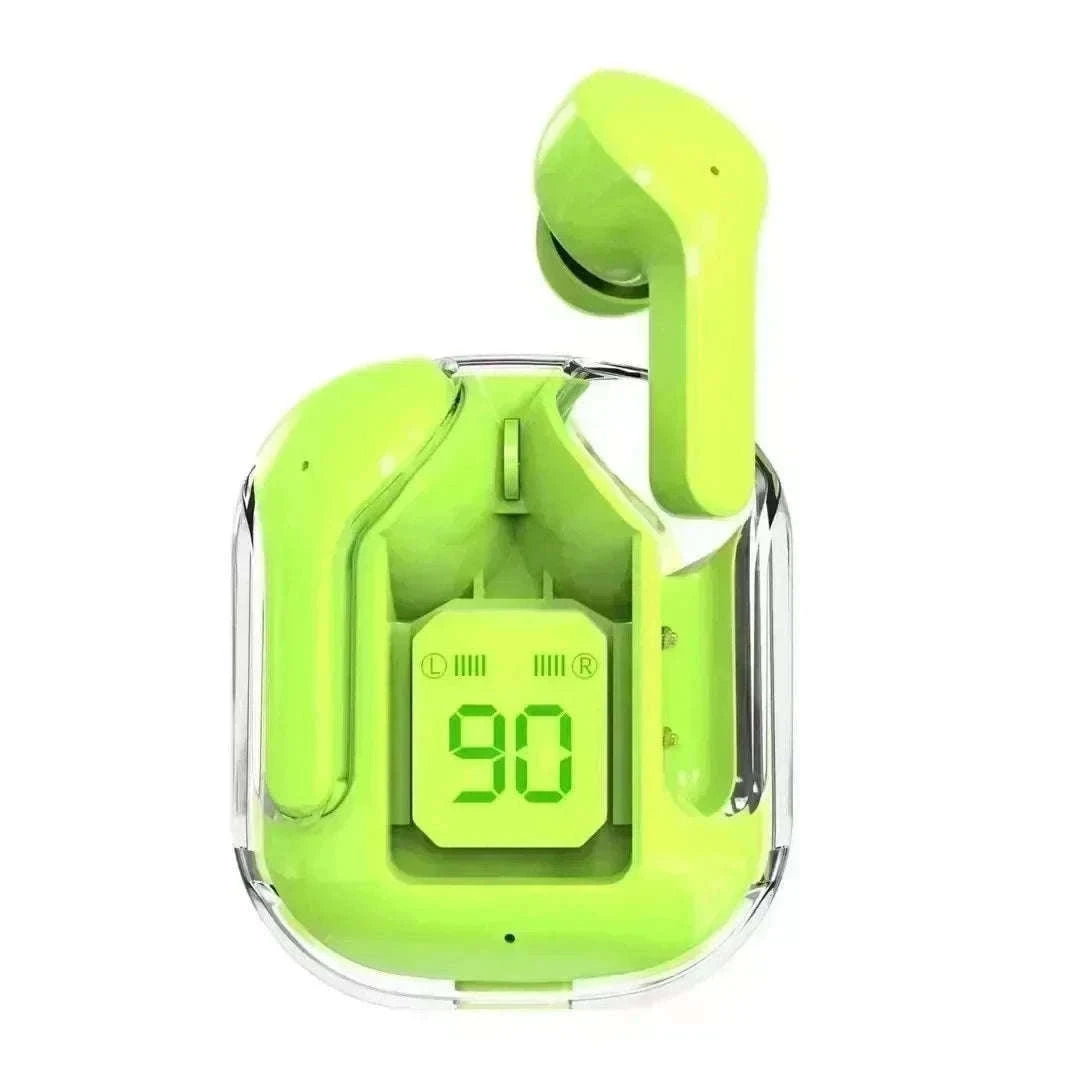 Wireless Bluetooth Earphones with HiFi Sound and LED Display-Blue