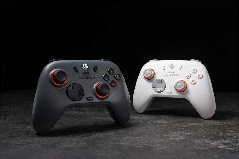 Wireless Bluetooth Game Controller with Hall Effect, 2 Back Buttons, 600mAh Battery-White Set / Russian Federation