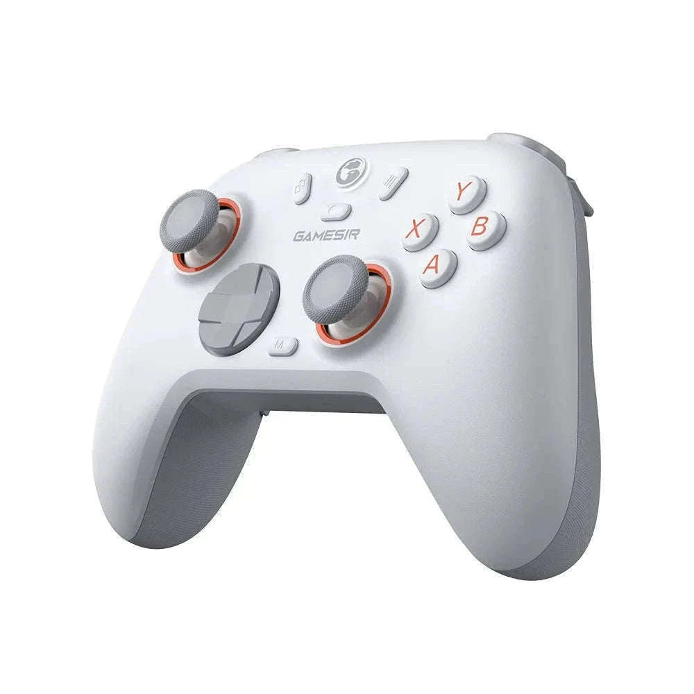Wireless Bluetooth Game Controller with Hall Effect, 2 Back Buttons, 600mAh Battery-White Set / Russian Federation