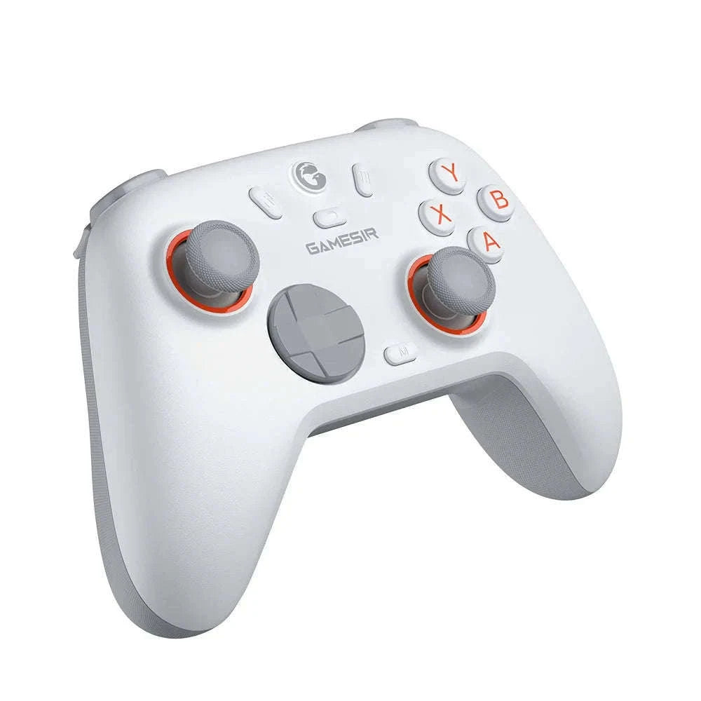 Wireless Bluetooth Game Controller with Hall Effect, 2 Back Buttons, 600mAh Battery-White Set / Russian Federation