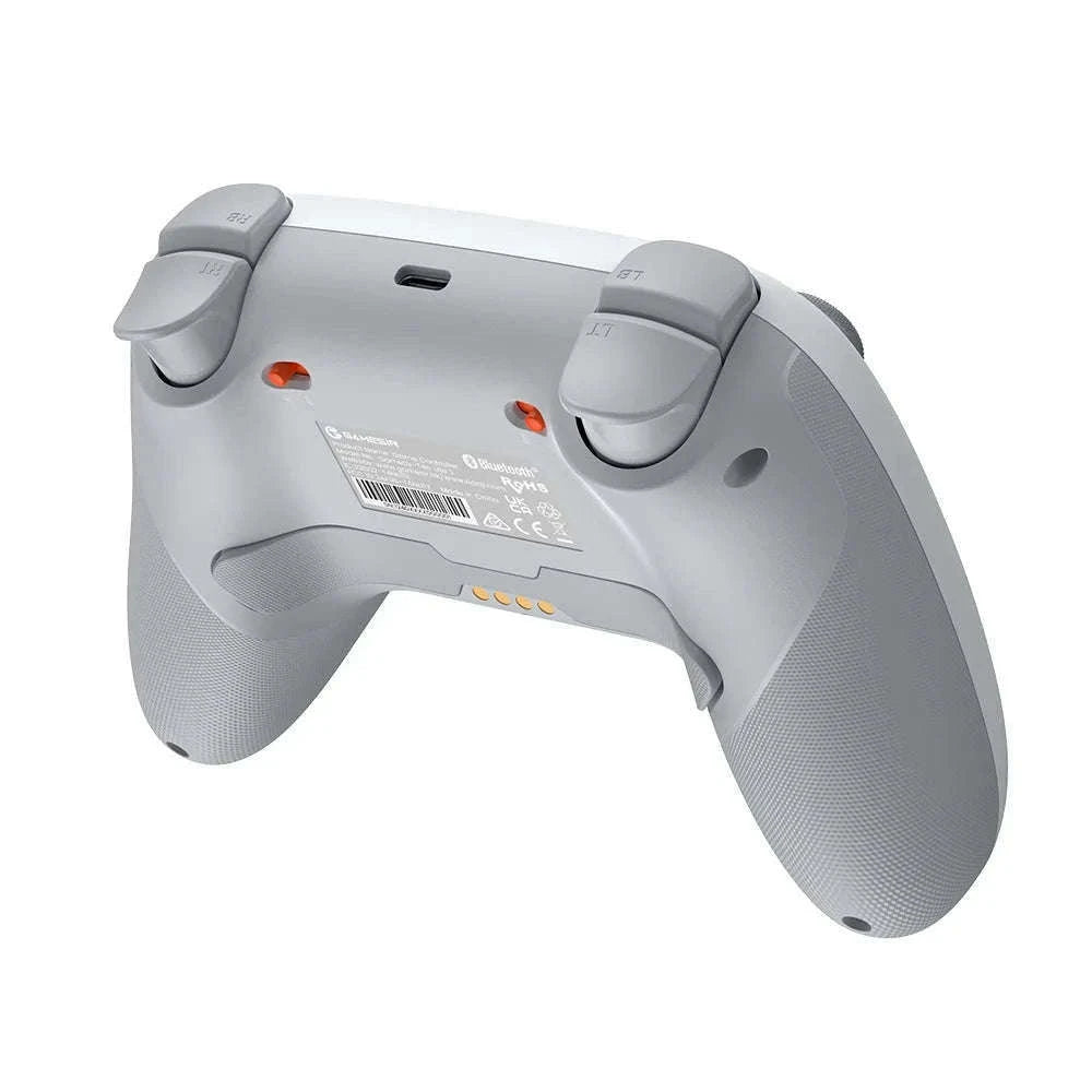 Wireless Bluetooth Game Controller with Hall Effect, 2 Back Buttons, 600mAh Battery-White Set / Russian Federation