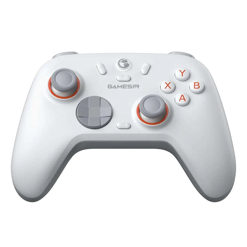 Wireless Bluetooth Game Controller with Hall Effect, 2 Back Buttons, 600mAh Battery-White Set / Russian Federation