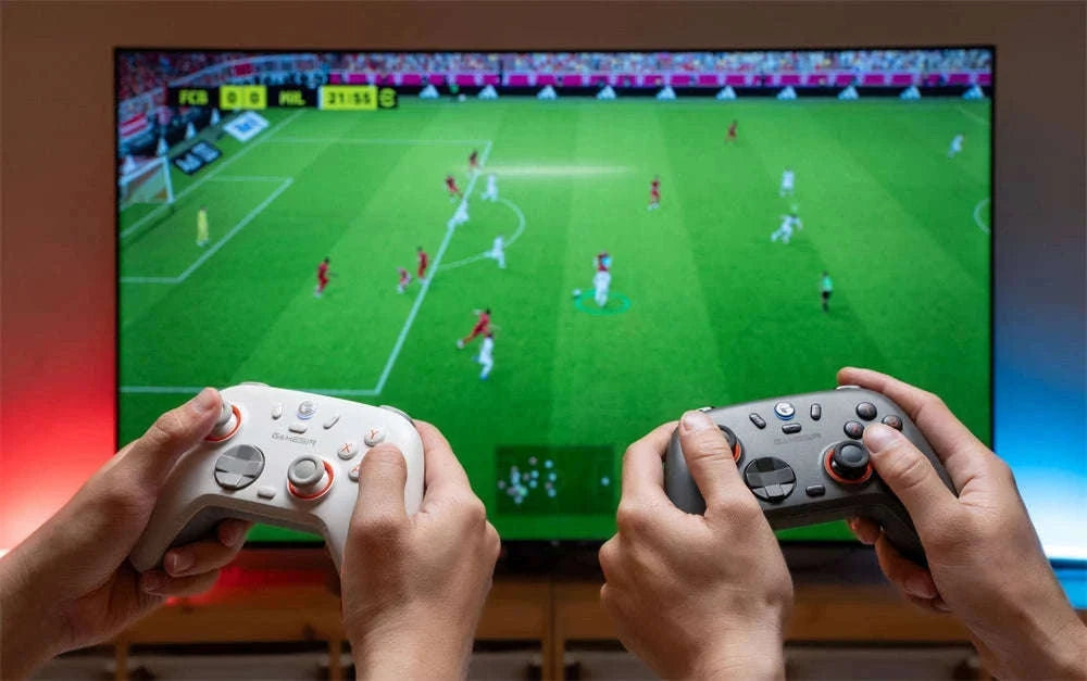 Wireless Bluetooth Game Controller with Hall Effect, 2 Back Buttons, 600mAh Battery-White Set / Russian Federation