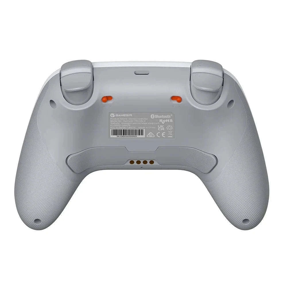 Wireless Bluetooth Game Controller with Hall Effect, 2 Back Buttons, 600mAh Battery-White Set / Russian Federation