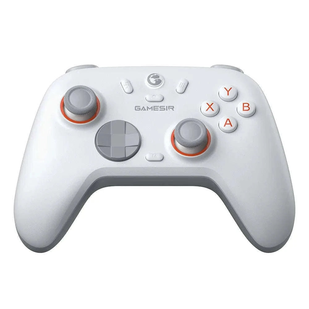 Wireless Bluetooth Game Controller with Hall Effect, 2 Back Buttons, 600mAh Battery-White Set / Russian Federation