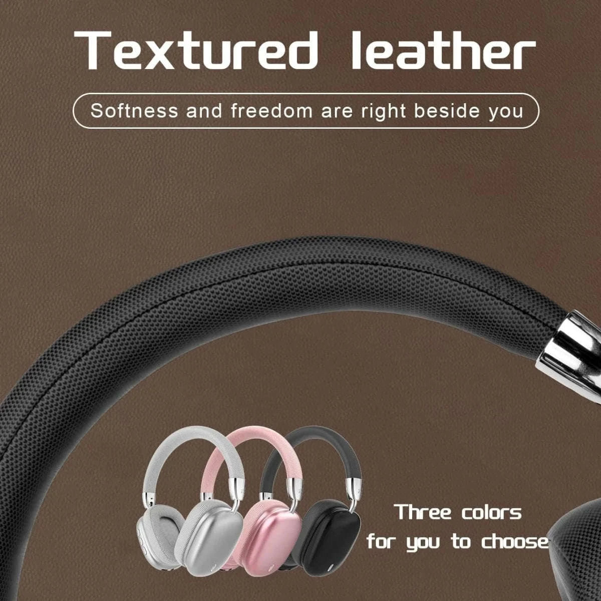 Wireless Bluetooth Headphones with ANC, Hi‑Res Audio & Foldable Design-Black / United States