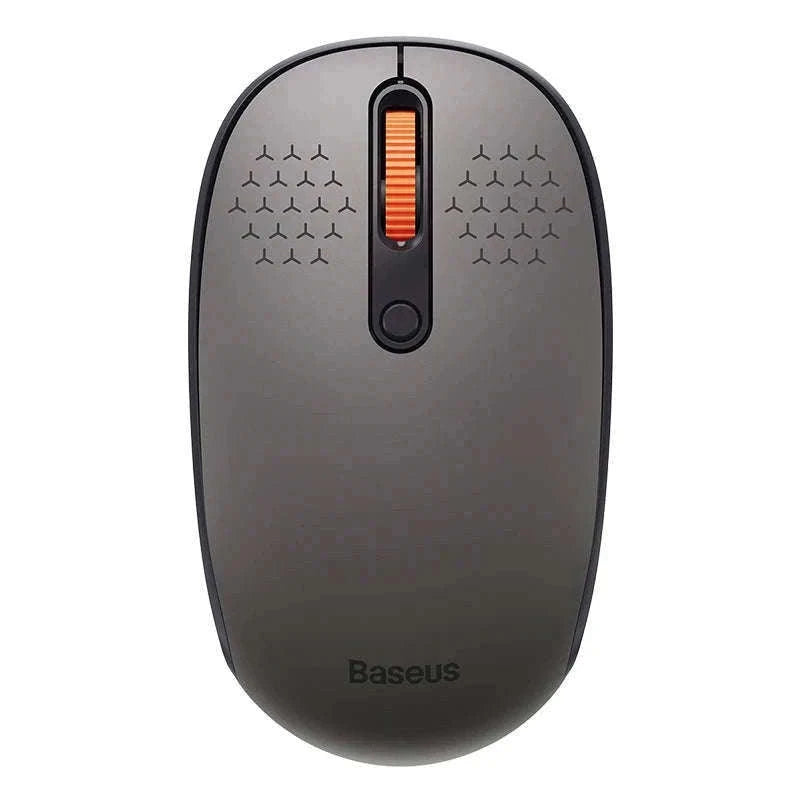 Wireless Bluetooth Mouse with Silent Click & Tri-Mode Connection-Black-BT and 2.4G