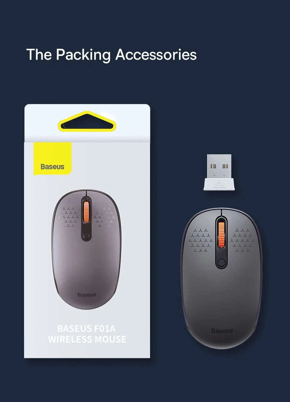 Wireless Bluetooth Mouse with Silent Clicks & Tri-Mode Connection-BT3.0 BT5.0 and 2.4G