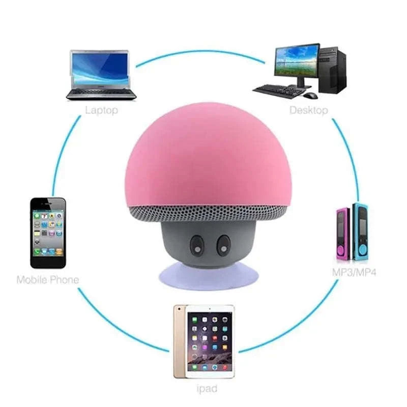 Wireless Bluetooth Speaker with Suction Cup & 30ft Range-blue