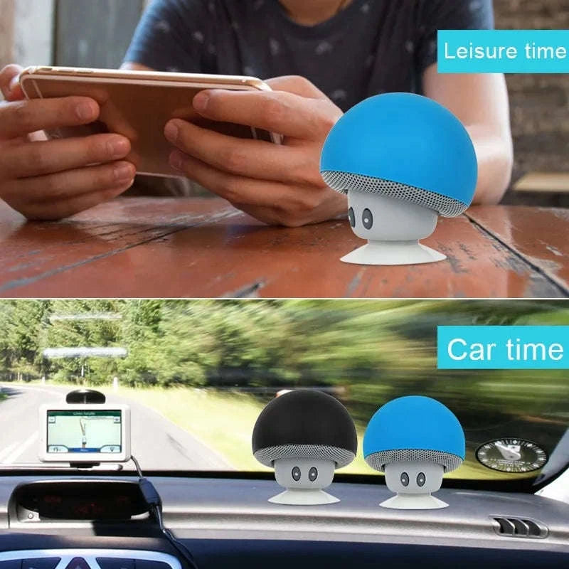 Wireless Bluetooth Speaker with Suction Cup & 30ft Range-blue