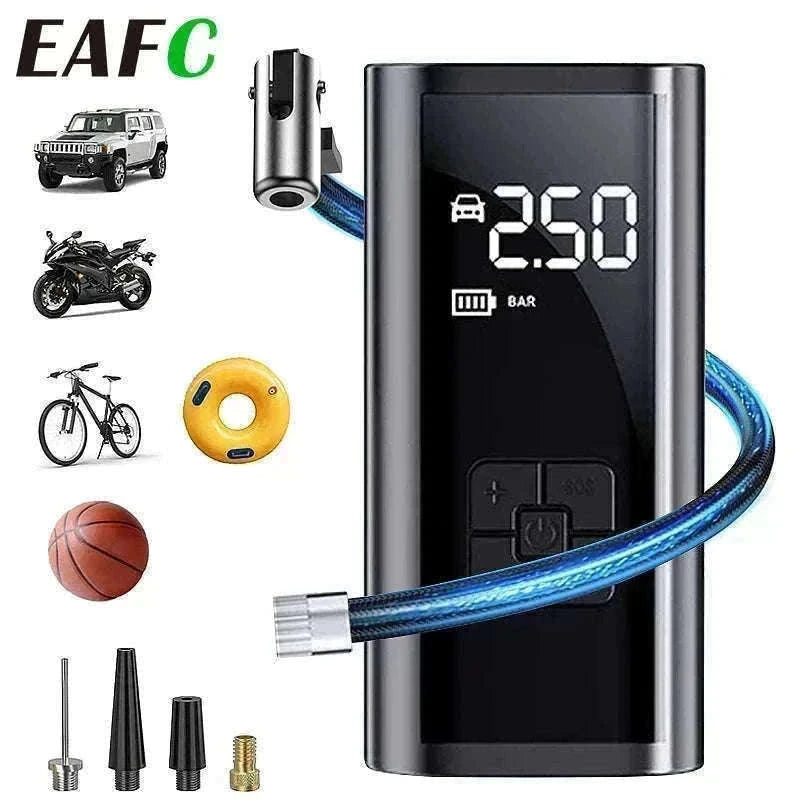 Wireless Car Air Pump Portable Tire Inflator with Display-Wireless / Battery Powered / spain