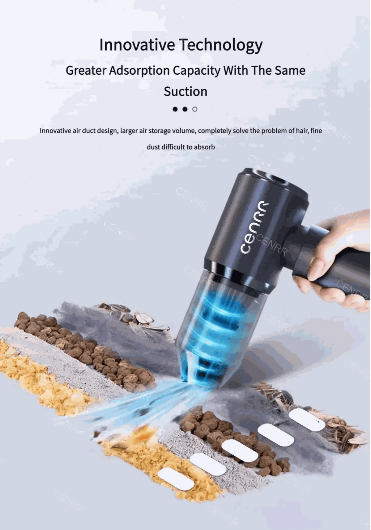 Wireless Car Vacuum Cleaner with Cordless Cleaning Power-Basic