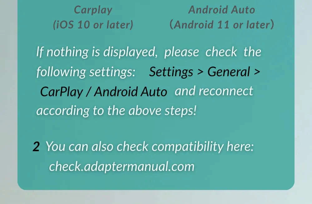 Wireless CarPlay Adapter with 1080P Baby Camera & Backseat Monitor-Cabin Care