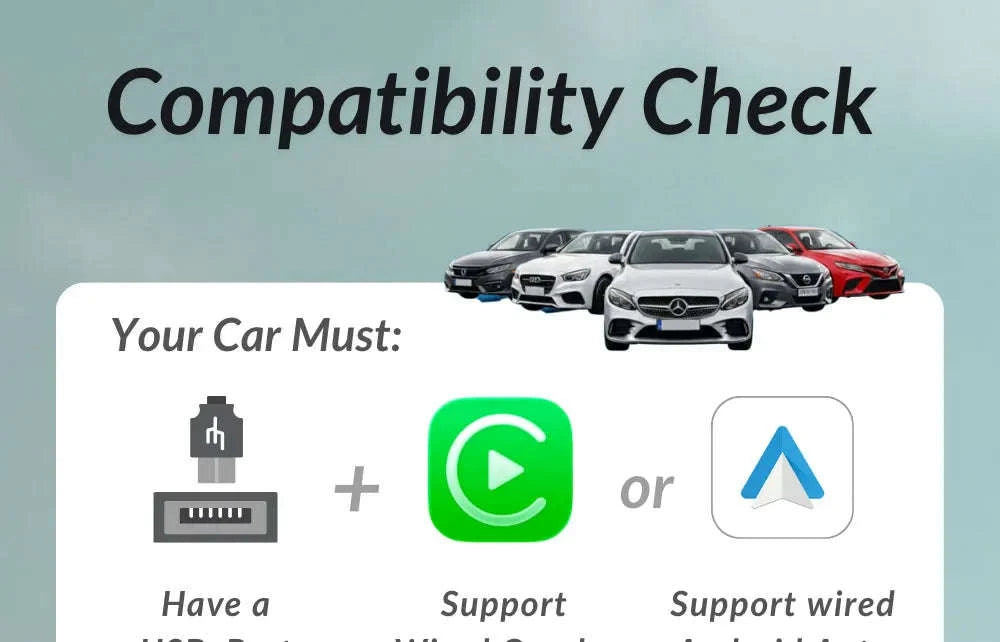 Wireless CarPlay Adapter with 1080P Baby Camera & Backseat Monitor-Cabin Care