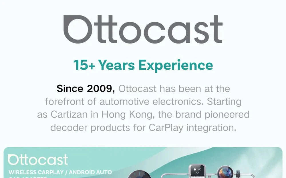 Wireless CarPlay Adapter with 1080P Baby Camera & Backseat Monitor-Cabin Care