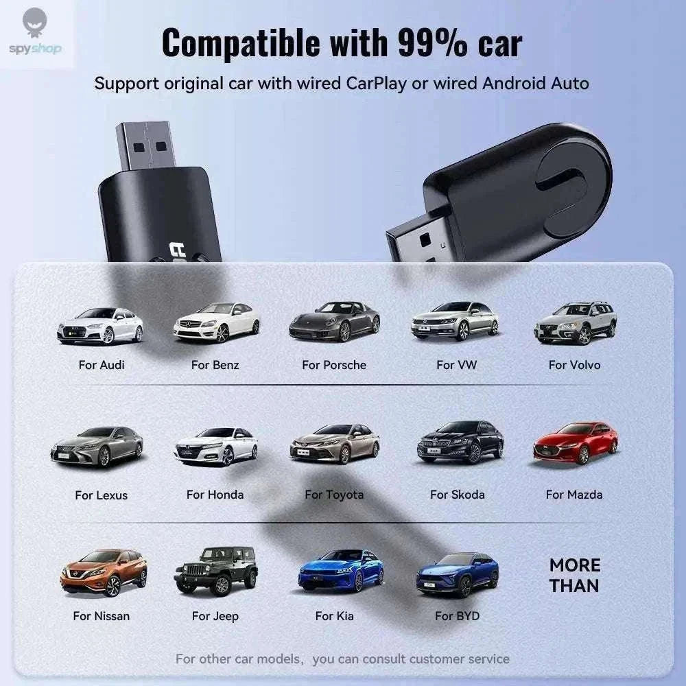 Wireless CarPlay & Android Auto Adapter for Nissan-2in1-A