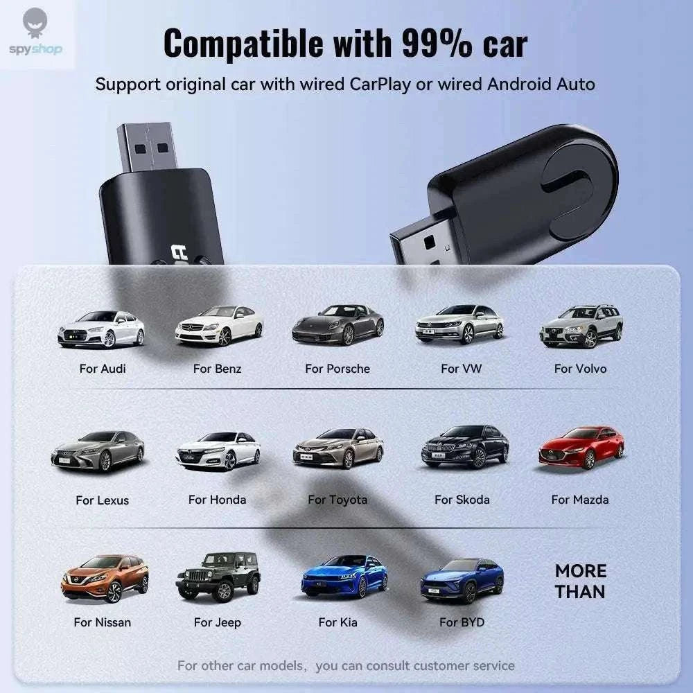 Wireless CarPlay & Android Auto Adapter for Nissan-2in1-A
