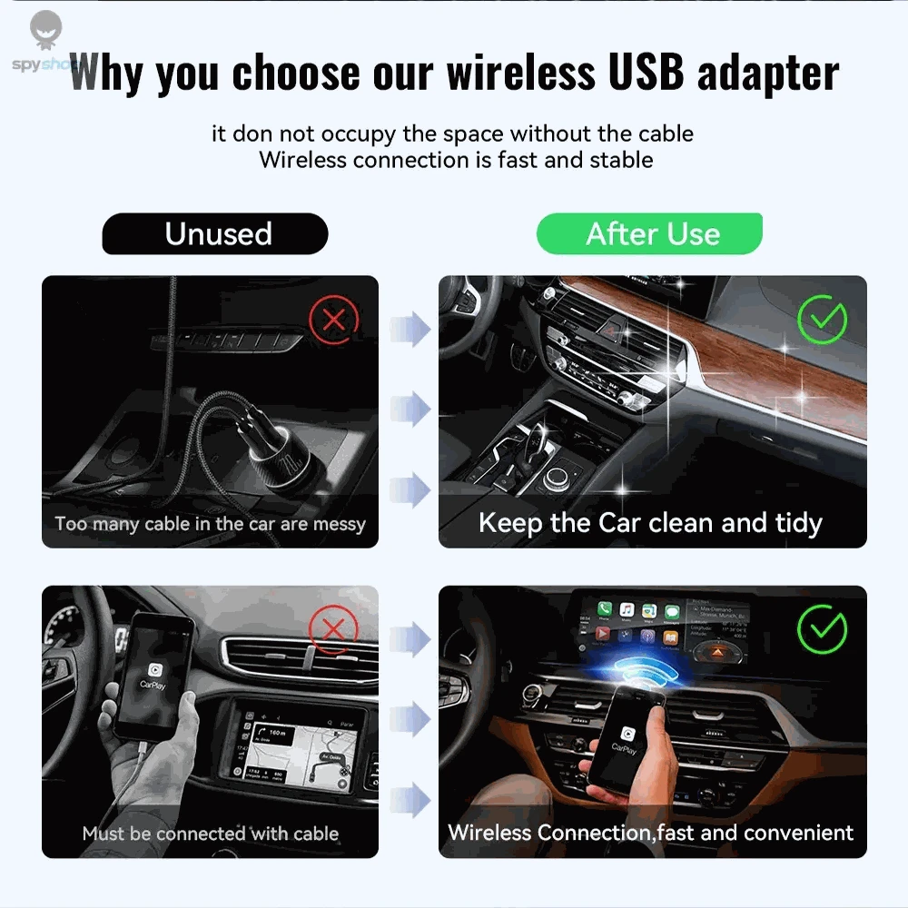 Wireless CarPlay & Android Auto Adapter for Nissan-carplay and auto