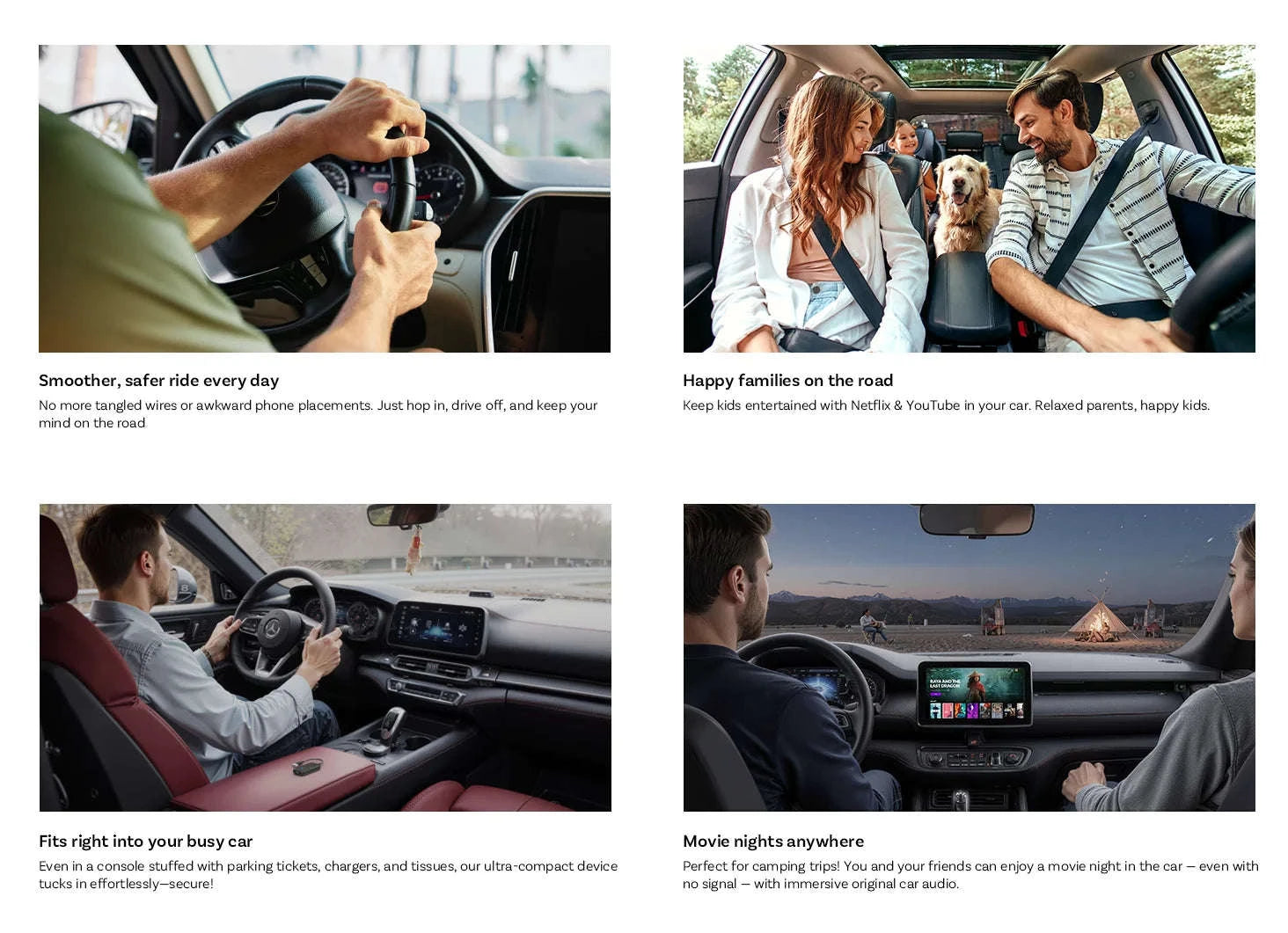 Wireless CarPlay & Android Auto AI Box with Streaming Apps for Cars-Play2Video Ultra