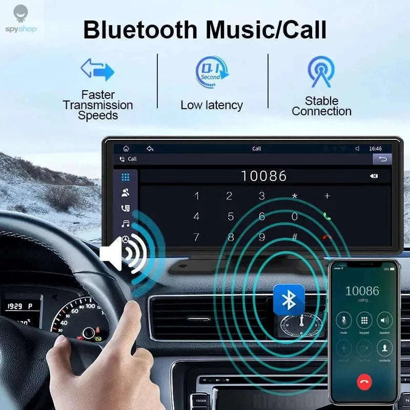 Wireless CarPlay & Android Auto Screen with 10.26" Display-Monitor Only