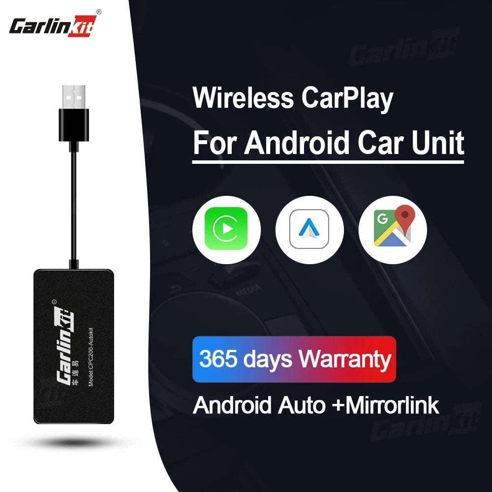 Wireless CarPlay & Android Auto USB Adapter for Android Head Units-CCPM MINI Black / spain