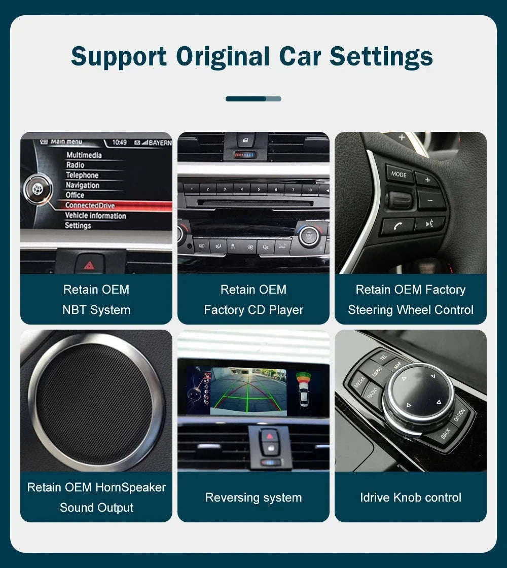 Wireless CarPlay Display for BMW 1, 2, 3 and 4 Series-12.3 RHD F30 NBT / UNITED KINGDOM