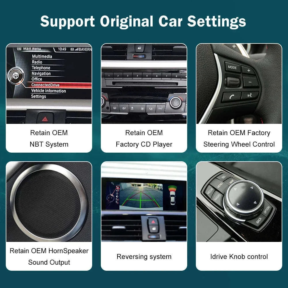 Wireless CarPlay Display for BMW 1, 2, 3 and 4 Series-12.3 RHD F30 NBT / UNITED KINGDOM