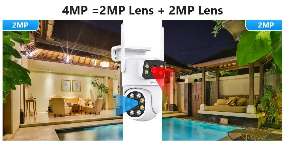 Wireless CCTV System PTZ Security Camera Kit with Two-Way Audio-10CH 5MP With 2 PTZ / spain / 2T