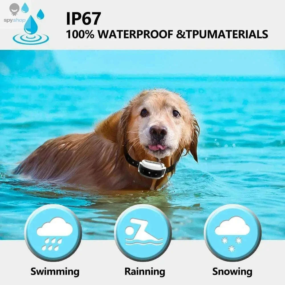 Wireless Dog Fence Collar System – Waterproof, Long-Range, Multi-Dog Control-With 3 collars