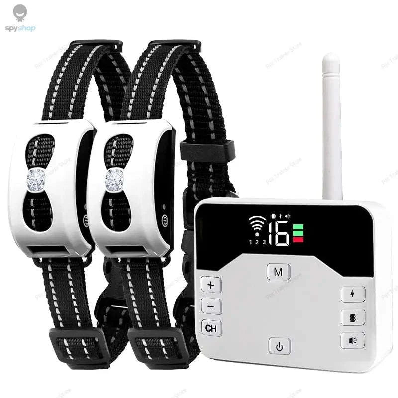 Wireless Dog Fence & Training Collar System – Adjustable Radius and Multi-Dog Control-For 2 dogs