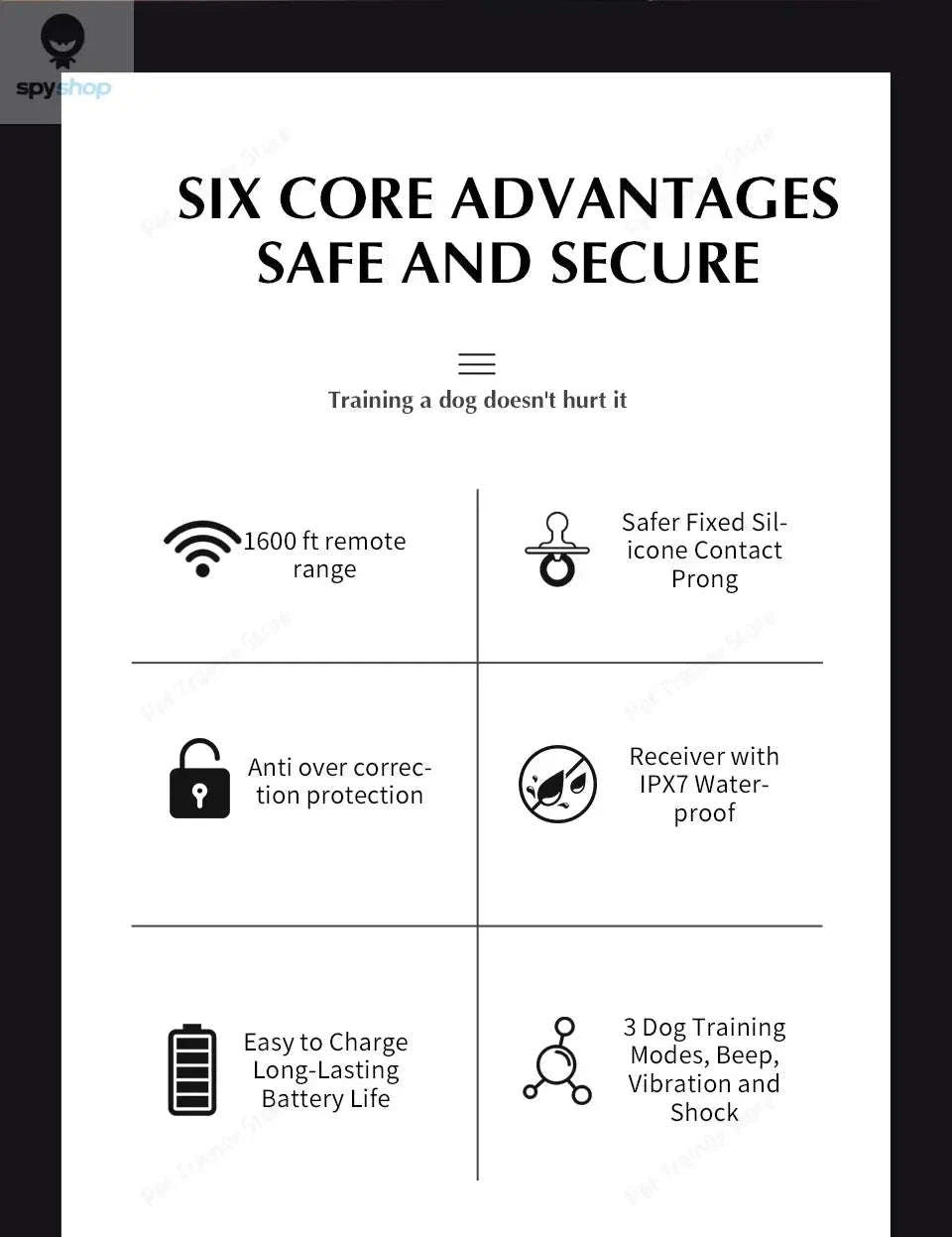 Wireless Dog Fence & Training Collar System – Adjustable Radius and Multi-Dog Control-For 2 dogs