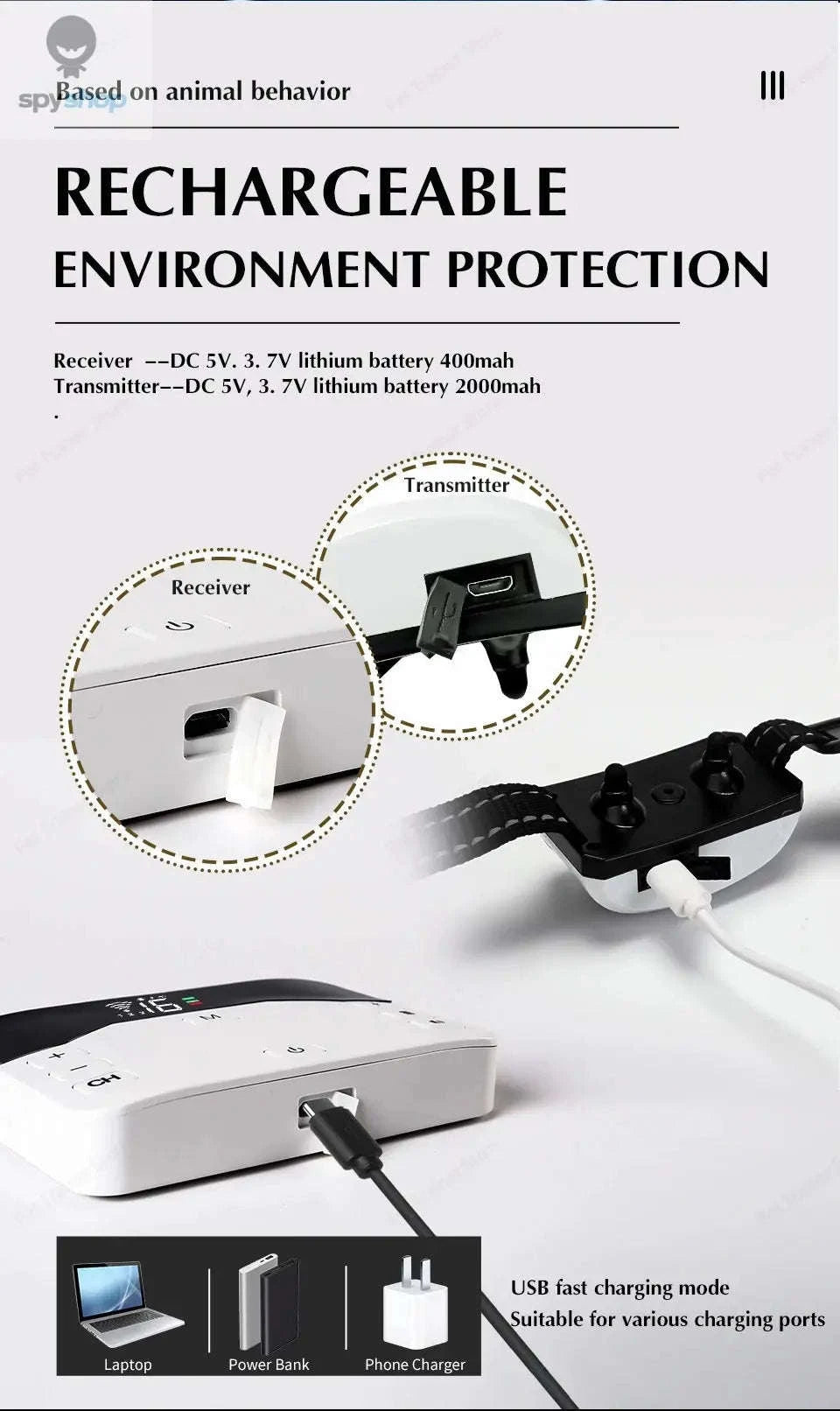 Wireless Dog Fence & Training Collar System – Adjustable Radius and Multi-Dog Control-For 2 dogs