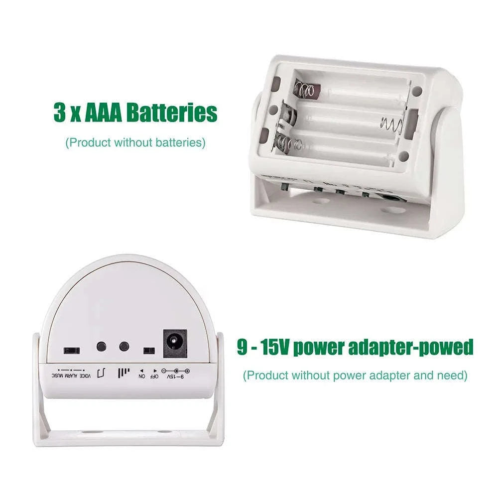Wireless Door Chime with PIR Motion Sensor for Shop & Home Security-Default Title