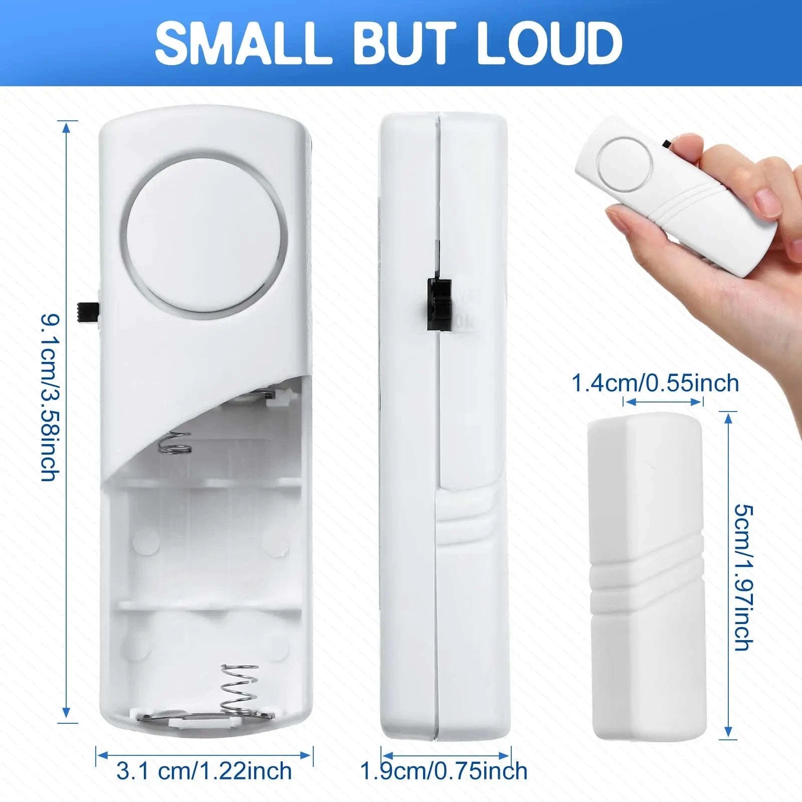 Wireless Door Window Sensor Alarm 95dB Anti-Theft Contact-10pcs door sensor / United States