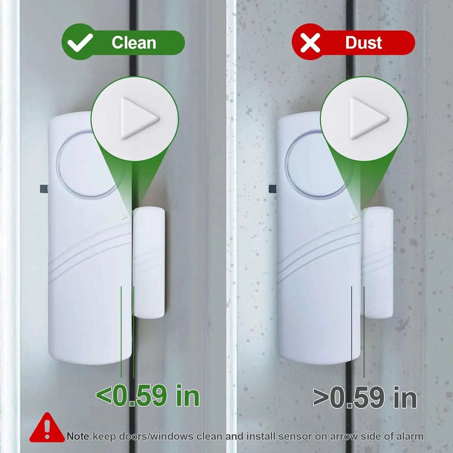 Wireless Door Window Sensor Alarm 95dB Anti-Theft Contact-10pcs door sensor / United States