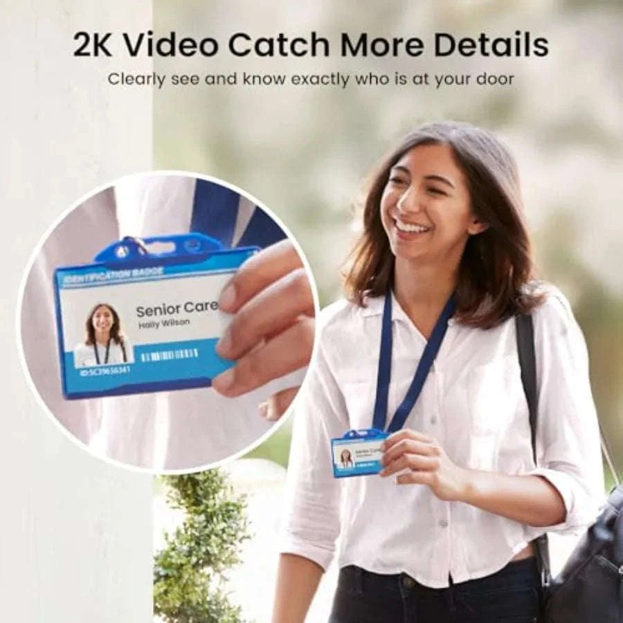Wireless Doorbell Camera with 170° Wide View and Parcel Awareness-United States / aspic