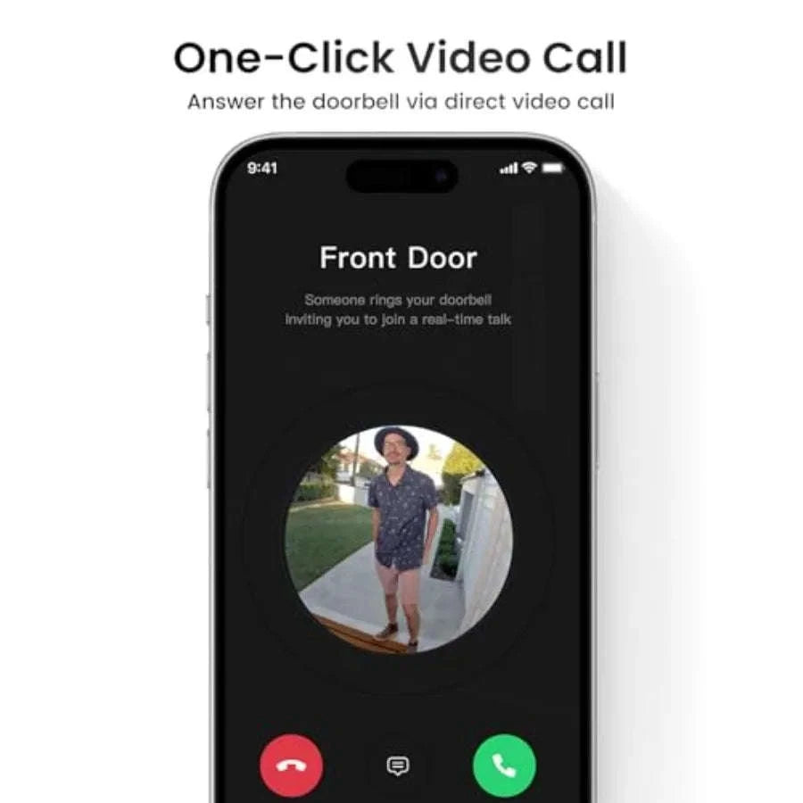 Wireless Doorbell Camera with 170° Wide View and Parcel Awareness-United States / aspic