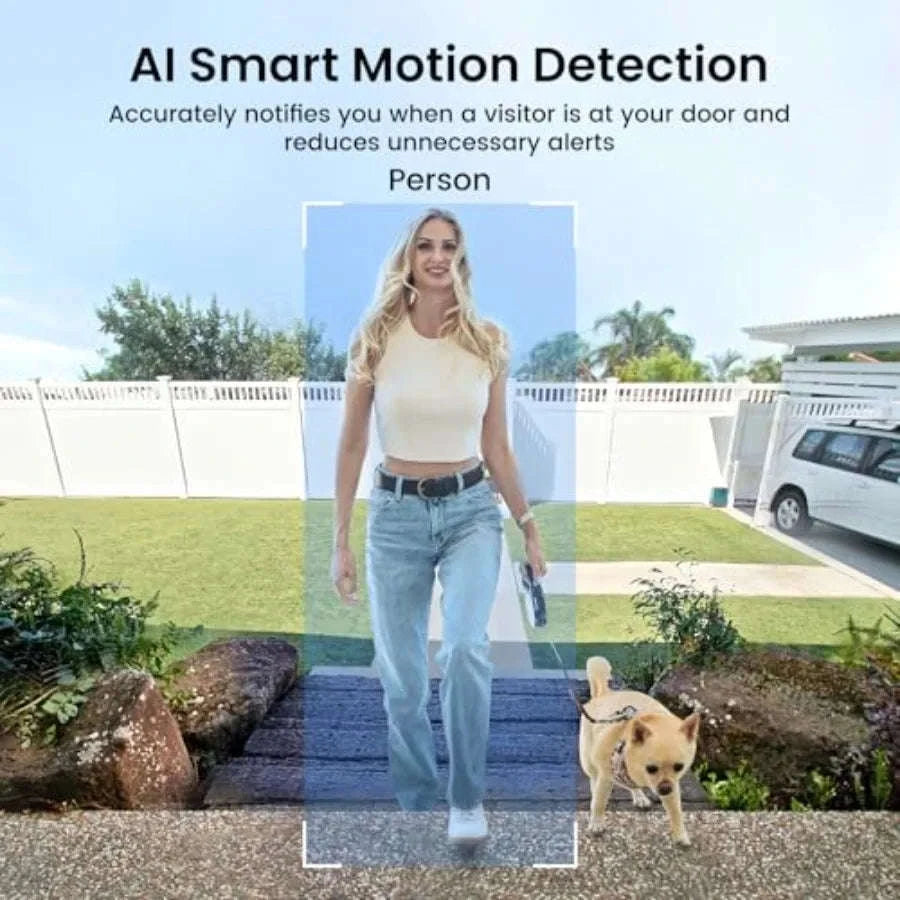 Wireless Doorbell Camera with 170° Wide View and Parcel Awareness-United States / aspic