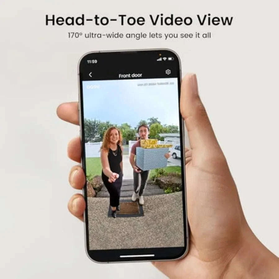 Wireless Doorbell Camera with 170° Wide View and Parcel Awareness-United States / aspic