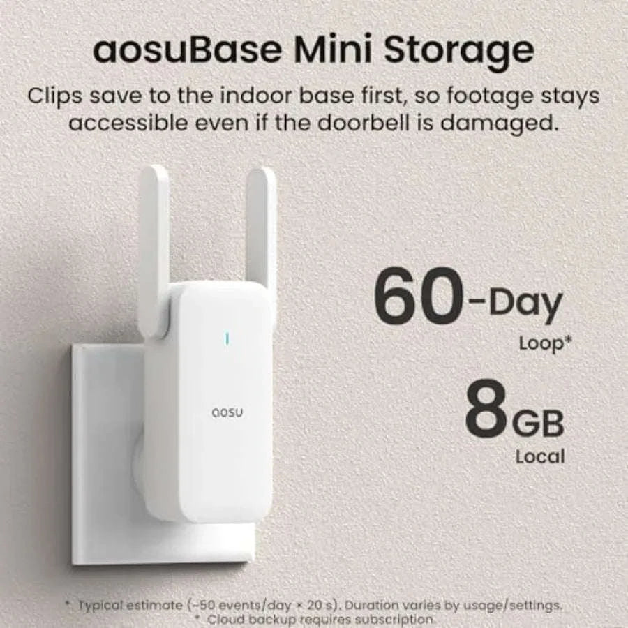 Wireless Doorbell Camera with 5MP Ultra HD and Motion Detection-United States / aspic