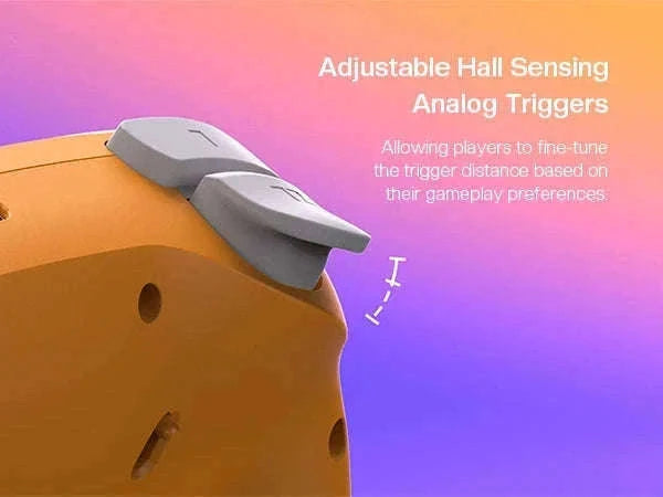 Wireless Game Controller for Switch, PC & GameCube with Hall Effect Sticks-Orange / United States