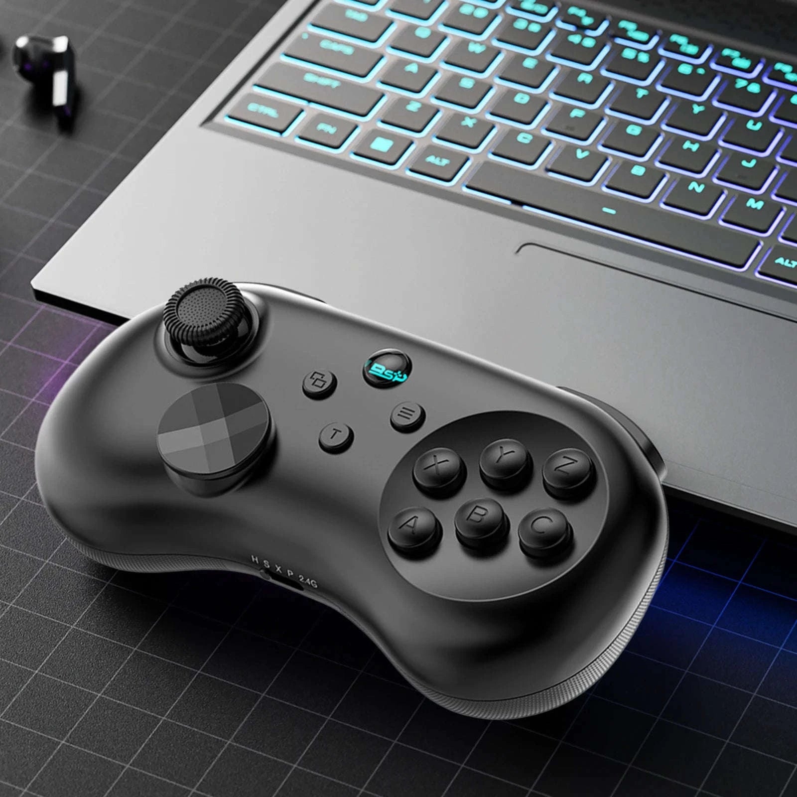 Wireless Game Controller for Switch, PC, PS4, PS3-Black 8K receiver / United States