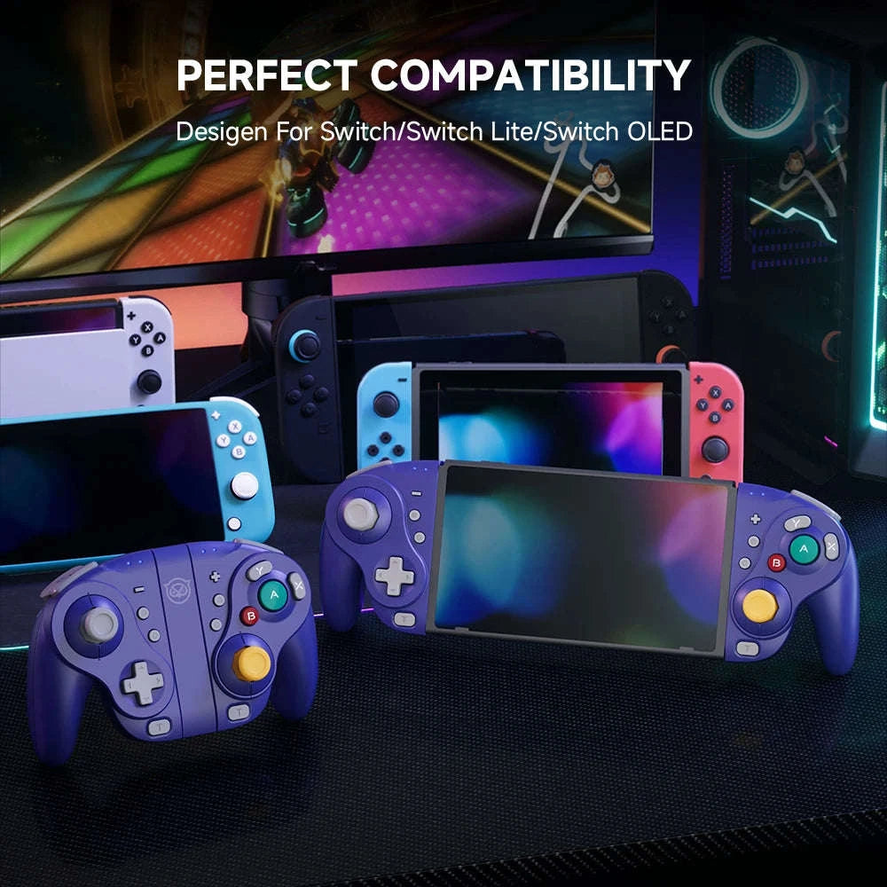 Wireless Gamepad for Compatible Switch Consoles-Purple / United States
