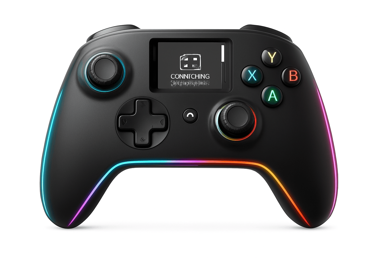 Wireless Gaming Controller with Interactive Screen-black / United States