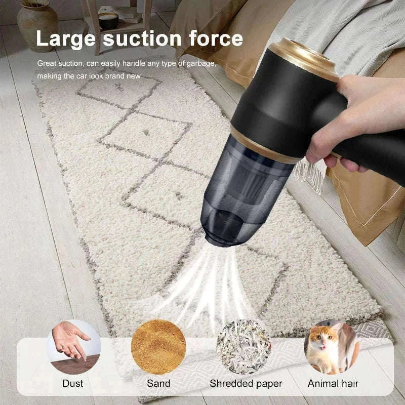 Wireless Handheld Vacuum Cleaner for Car, Carpet & Home Cleaning-black / United States