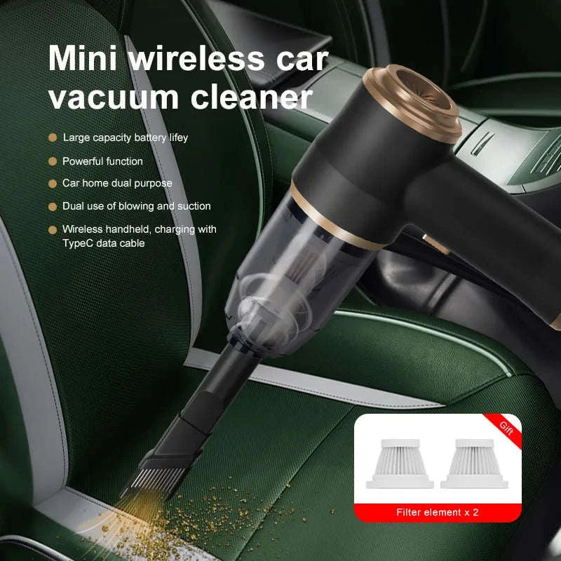 Wireless Handheld Vacuum Cleaner for Car, Carpet & Home Cleaning-black / United States