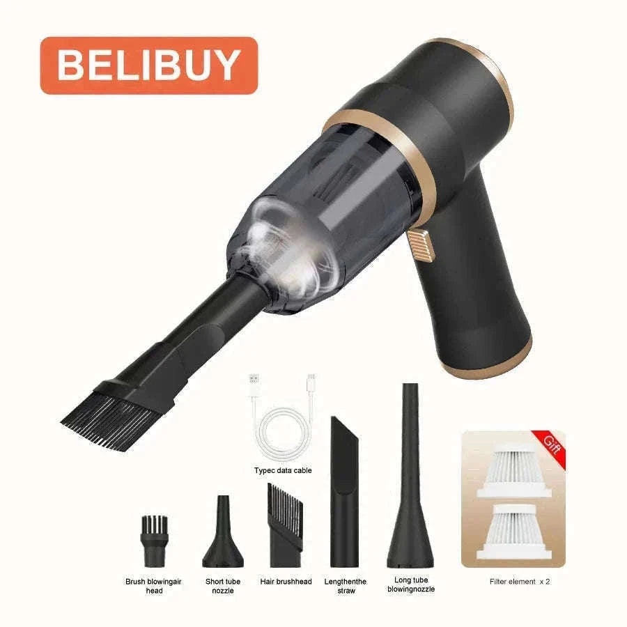 Wireless Handheld Vacuum Cleaner for Car, Carpet & Home Cleaning-black / United States