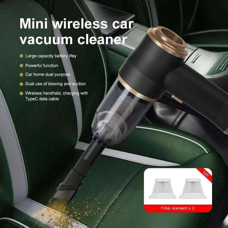 Wireless Handheld Vacuum Cleaner for Car, Carpet & Home Cleaning-black / United States