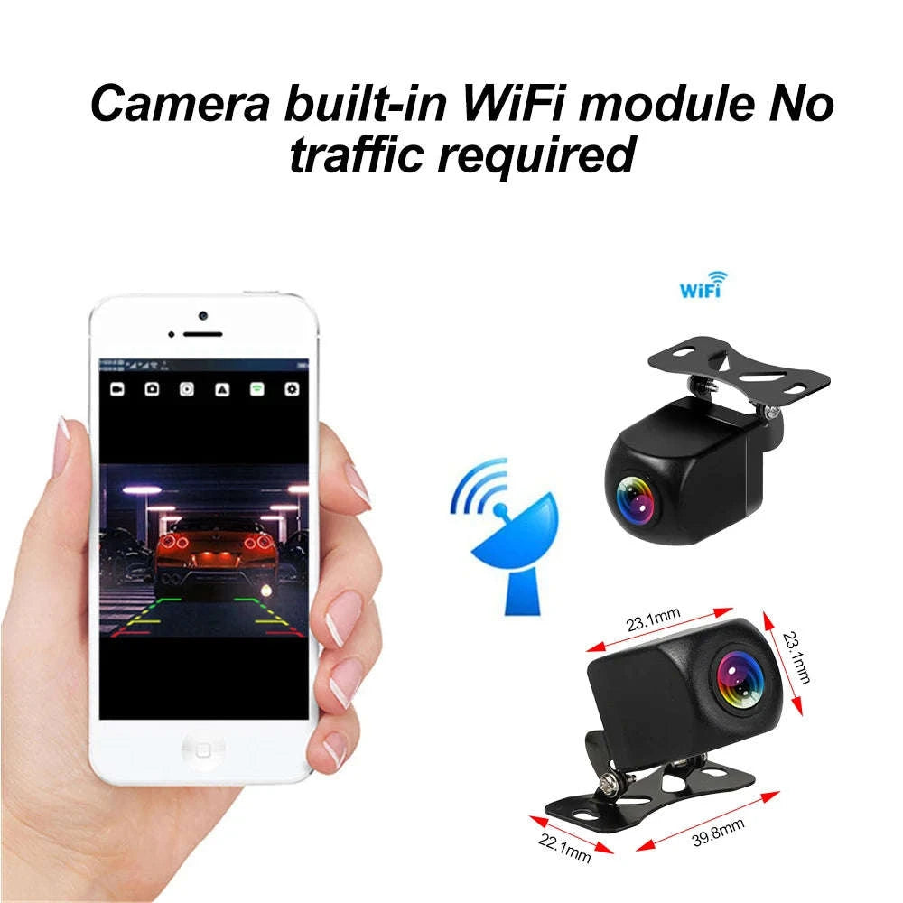 Wireless HD Rear View Camera 170 Degree Waterproof 12V 24V-ACC For 12V Cars